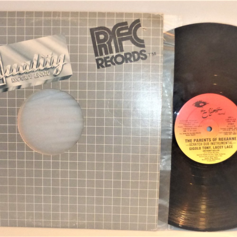 1st Press 1985 PARENTS of ROXANNE Scratch Dub Instrumental Vinyl LP Record